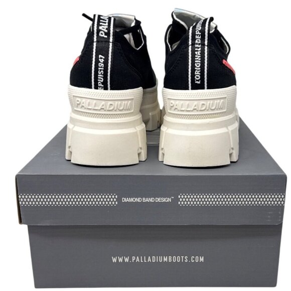 Palladium Revolt Lo Tx Women's Black/White Chunky Sneakers Size 9.5 97243-016-M - Picture 2 of 6